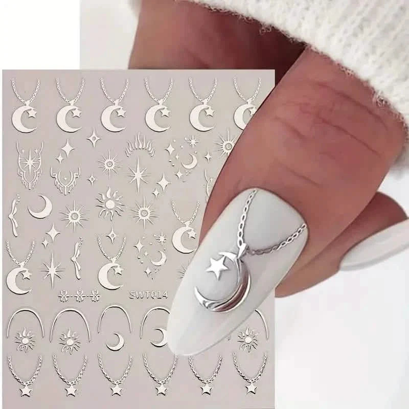 5D Embossed Three-dimensional Nail Stickers DailySale