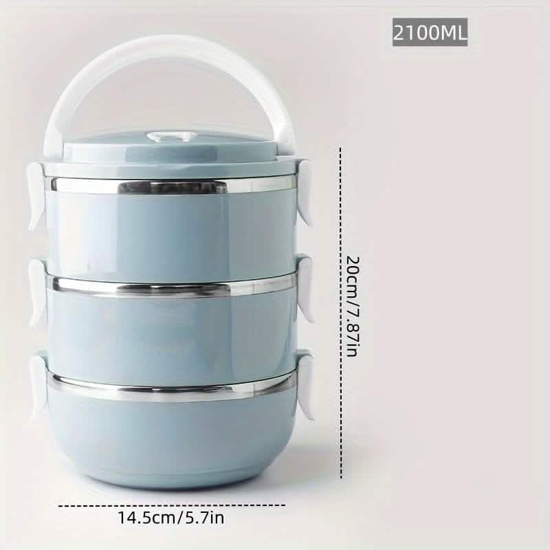 Stainless Steel Insulated Bento Lunch Box – 2/3/4 Layer DailySale
