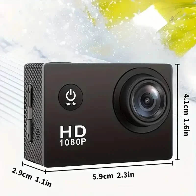 Ultra HD 1080P Action Camera – 140° Wide Angle, Fisheye Lens, LCD Display DailySale