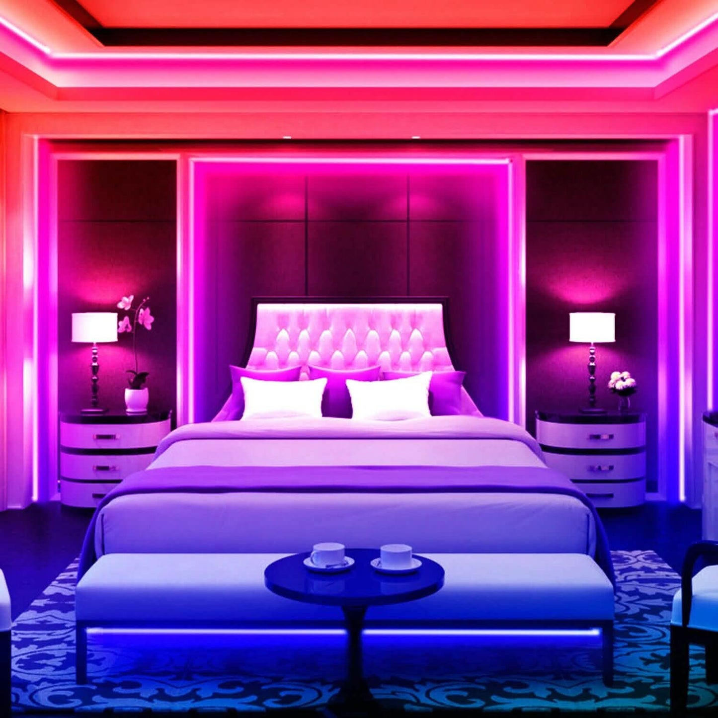5M LED Strip Light 5050 SMD RGB Waterproof Smart WIFI IR APP Controller DailySale