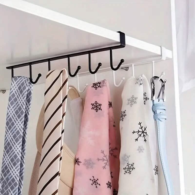 6 Hooks Kitchen Shelf Storage Rack DailySale