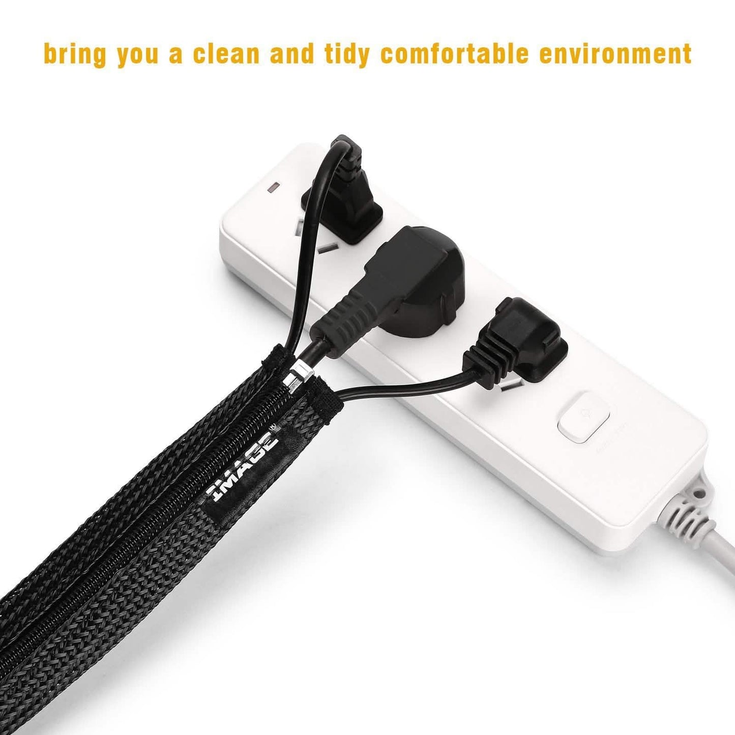 6-Pack: Cable Sleeve Wrap Cover DailySale
