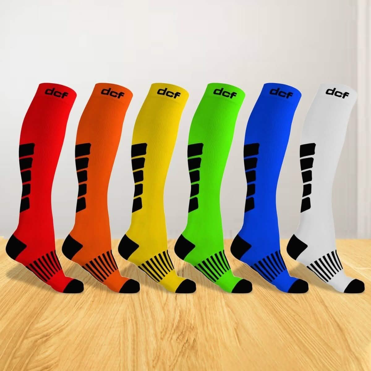 6-Pack: DCF Graduated Mid-Calf Compression Socks DailySale