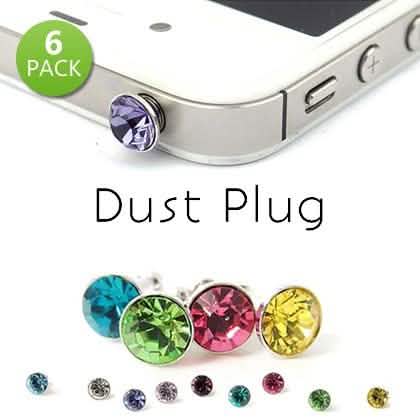 6-Pack: Fashionable Crystal Diamond Dust Plugs DailySale
