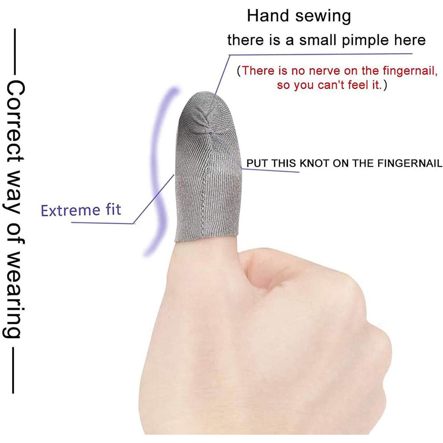 6-Pack: Pubg Mobile Finger Sleeve Anti-Sweat Breathable DailySale