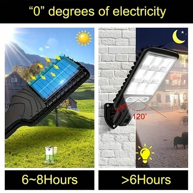 6-Pack: Solar Powered Motion Sensor Outdoor Garden Light with 108 COB LED Lights DailySale