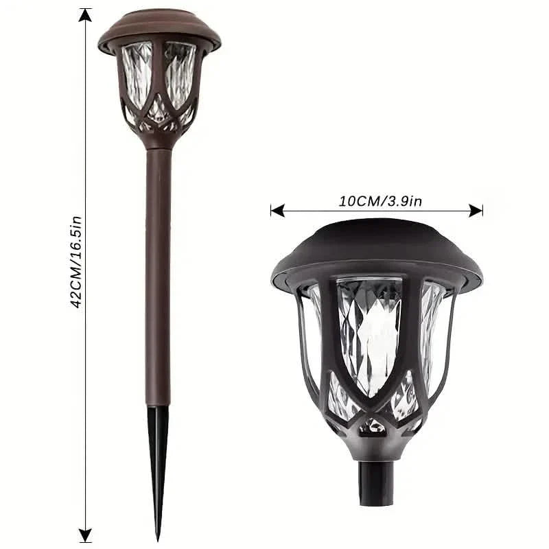 6-Pack: Solar Powered Pathway Lights - Touch-Controlled, Waterproof, Detachable, Energy Efficient, and Wireless Solar Garden Stake Lights DailySale