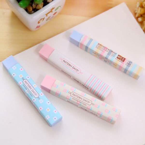 6-Pack: Stationery Supplies Kawaii Candy Color Eraser DailySale