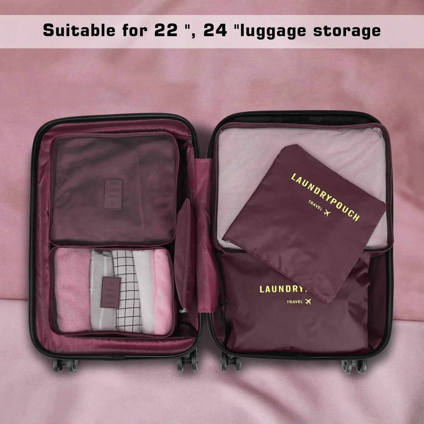 6-Pack: Travel Storage Bag Set Packing Cube Organizer DailySale