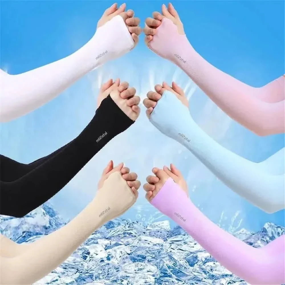 6-Pairs: Ice Silk UV Protection Arm Sleeves DailySale