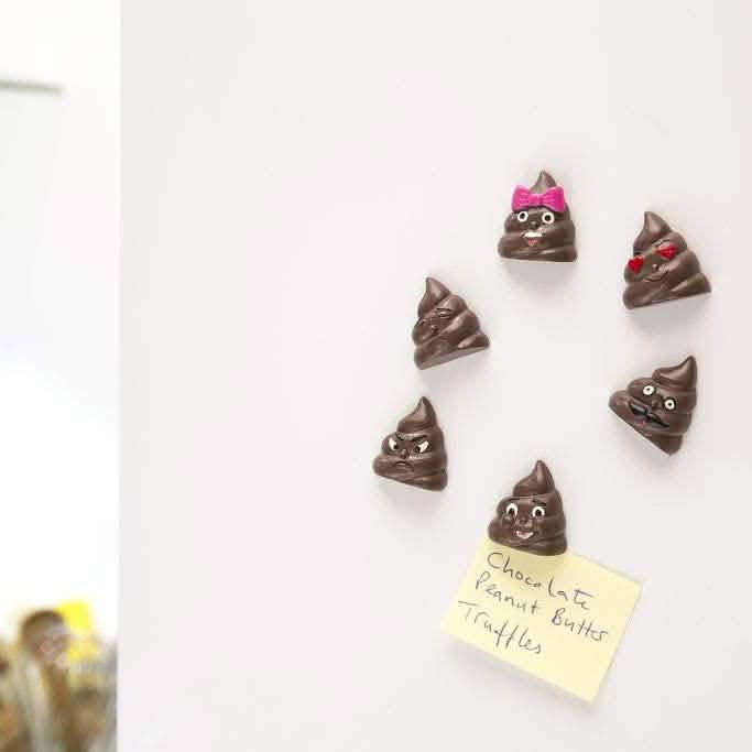 6-Piece: Kikkerland Poop/Poo Emoji Fridge Magnets Set DailySale