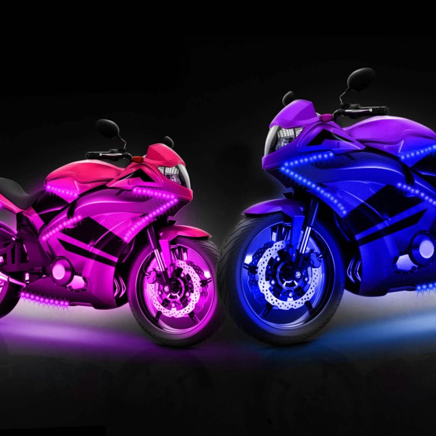 6-Piece: Motorcycle LED Light Strips DailySale