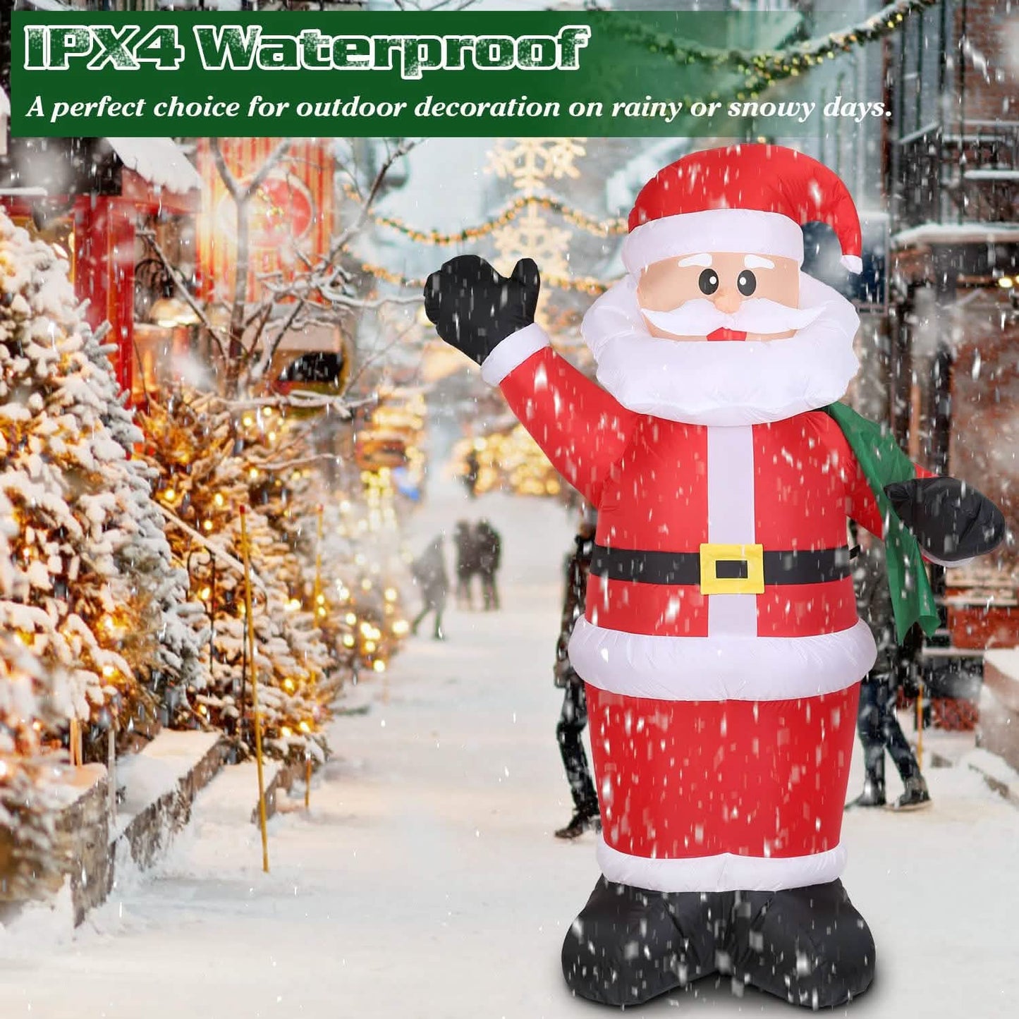 6.4ft Inflatable Christmas Giant Santa Claus DailySale