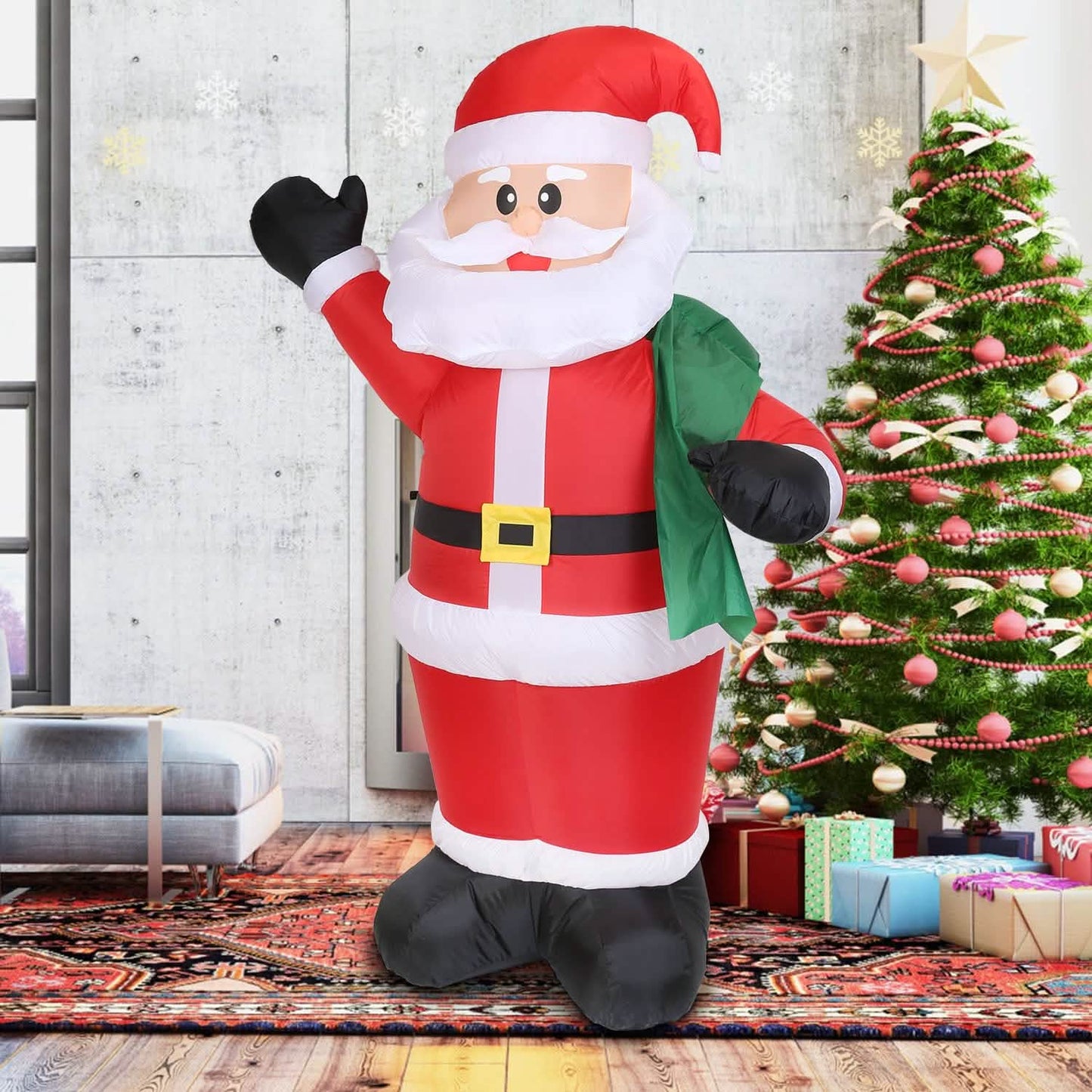 6.4ft Inflatable Christmas Giant Santa Claus DailySale
