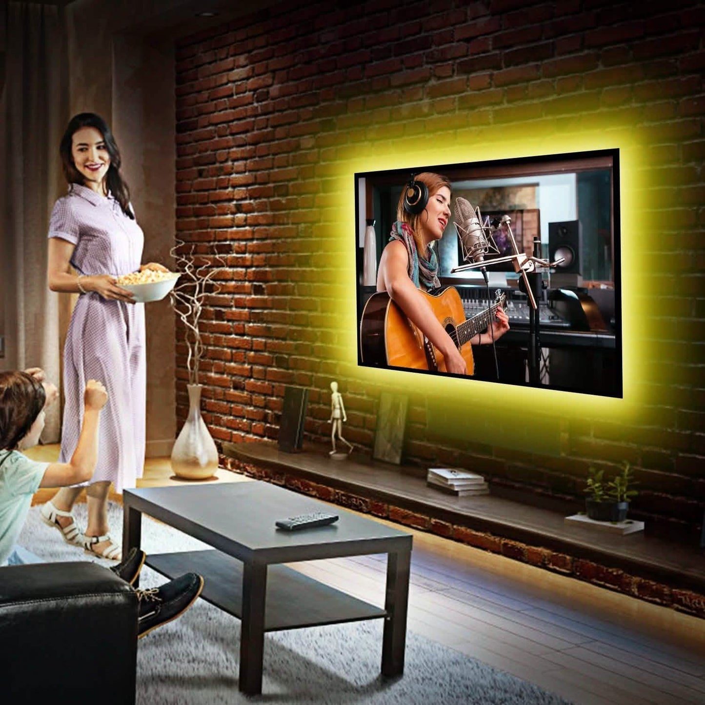 6.56ft TV LED Backlight RGB Strip Light USB Monitor Lighting DailySale