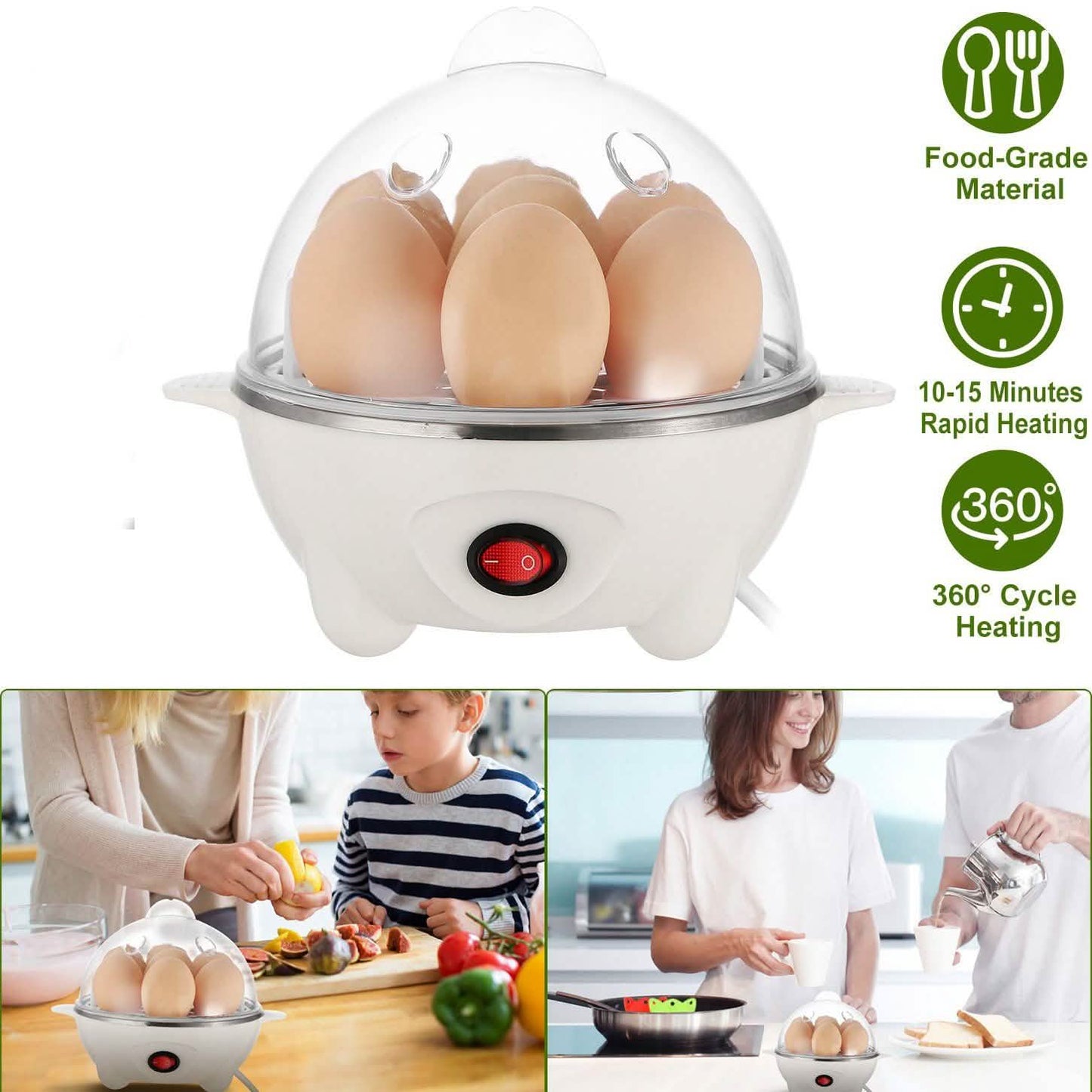 7 Capacity Electric Egg Cooker DailySale