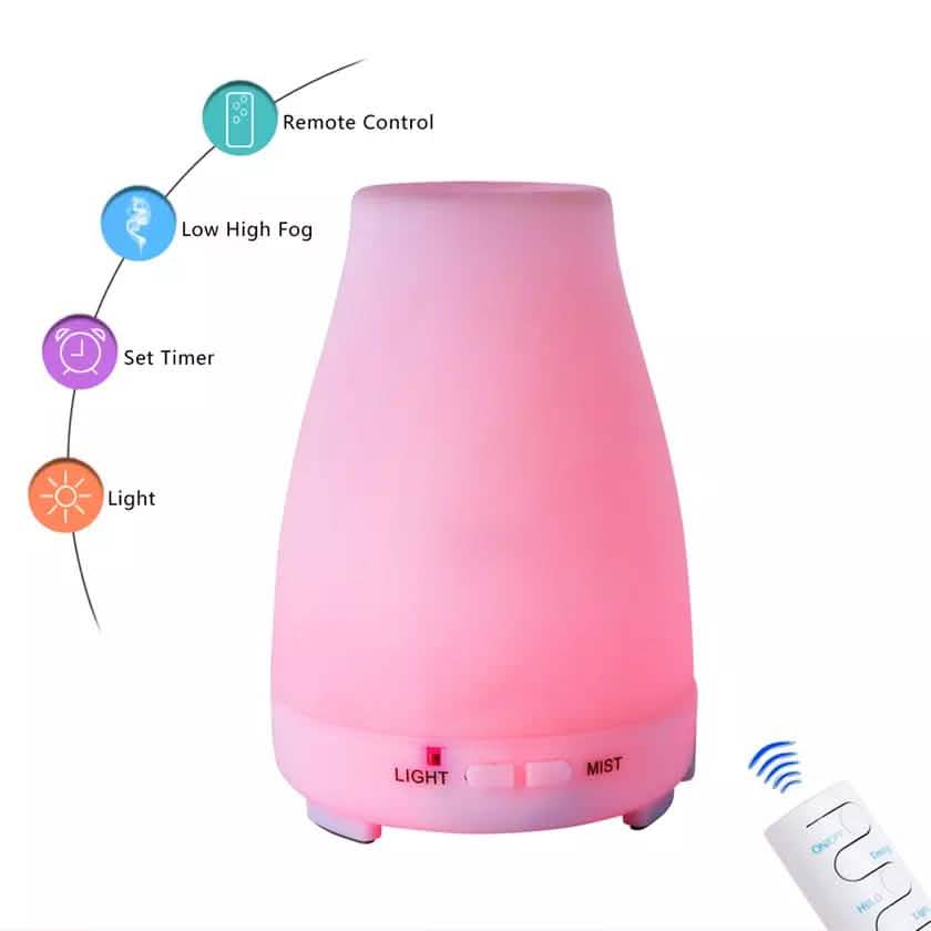 7 Color LED 200ML Ultrasonic Essential Oil Aroma Diffuser and Humidifier with Remote DailySale