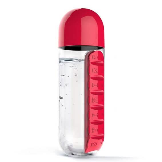 7-Day Pill Tablet Medicine Organizer Water Drink Bottle Holder Box DailySale
