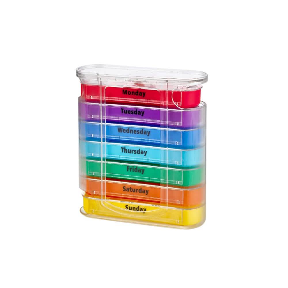 7 Day Stackable Pill Box Dispenser DailySale