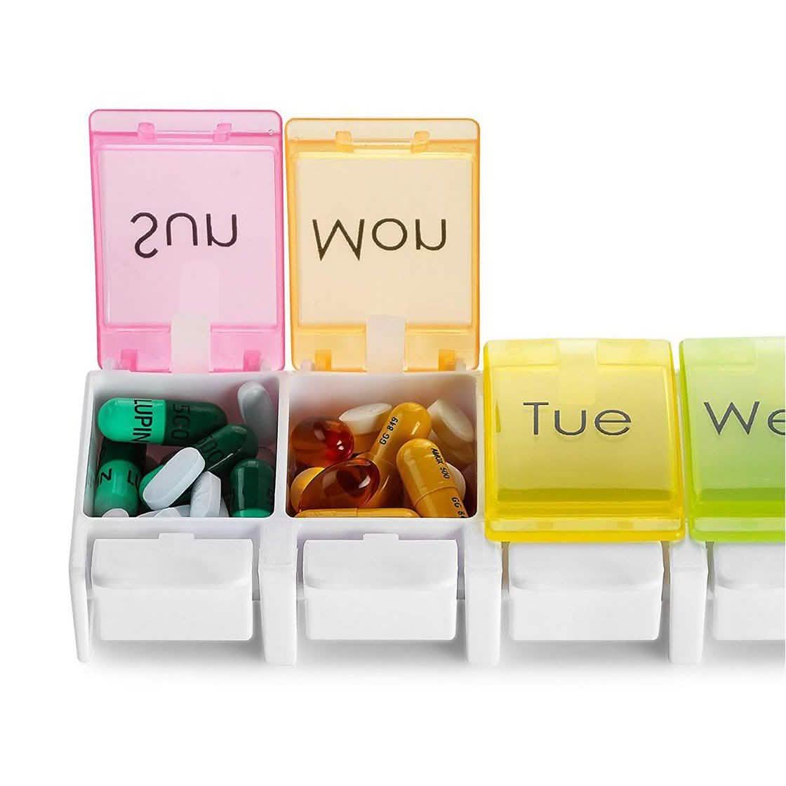 7-Day Weekly Travel Pill Organizer DailySale