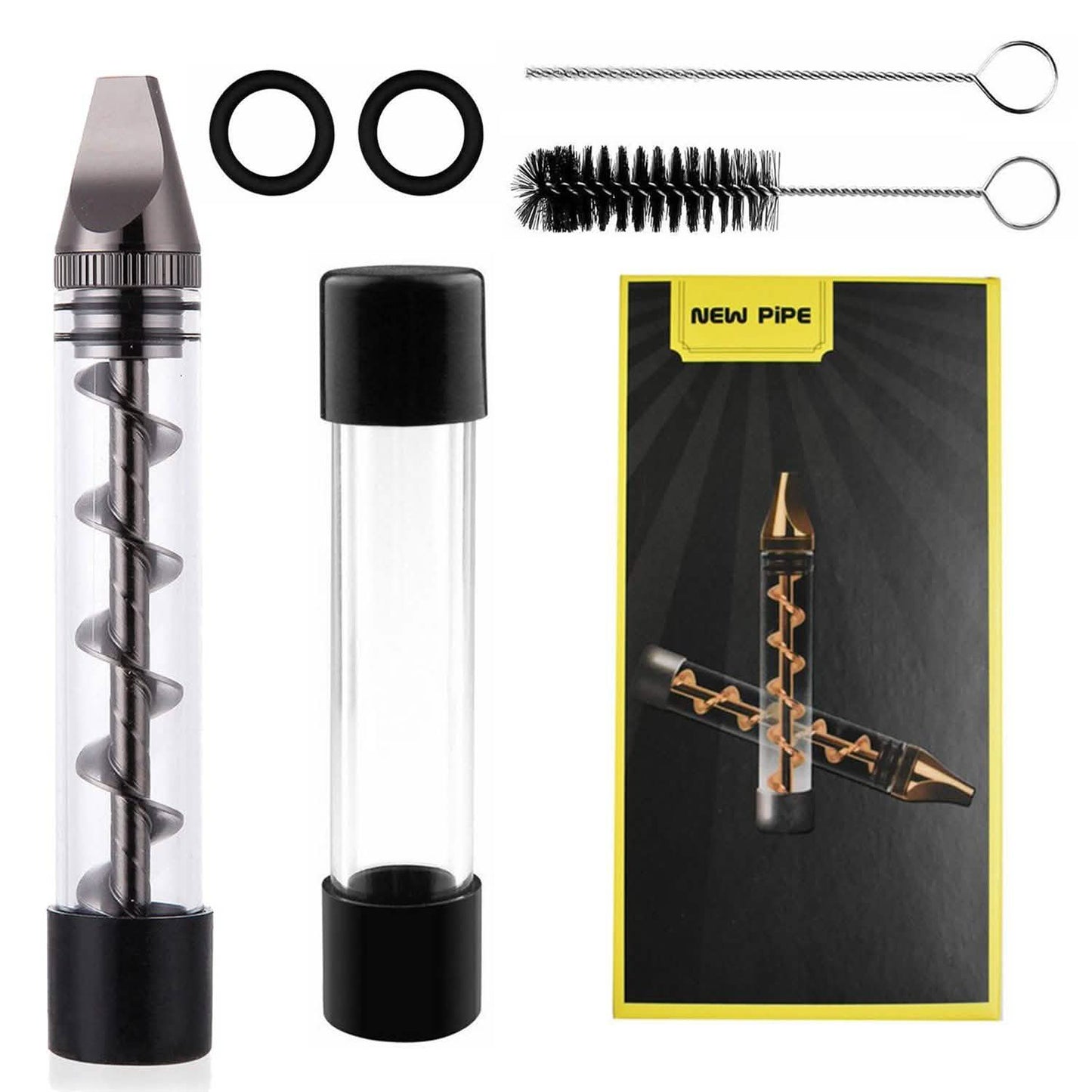 7-in-1 Grinder Blunt Kit with Smoking Metal Tip Cleaning Brush DailySale