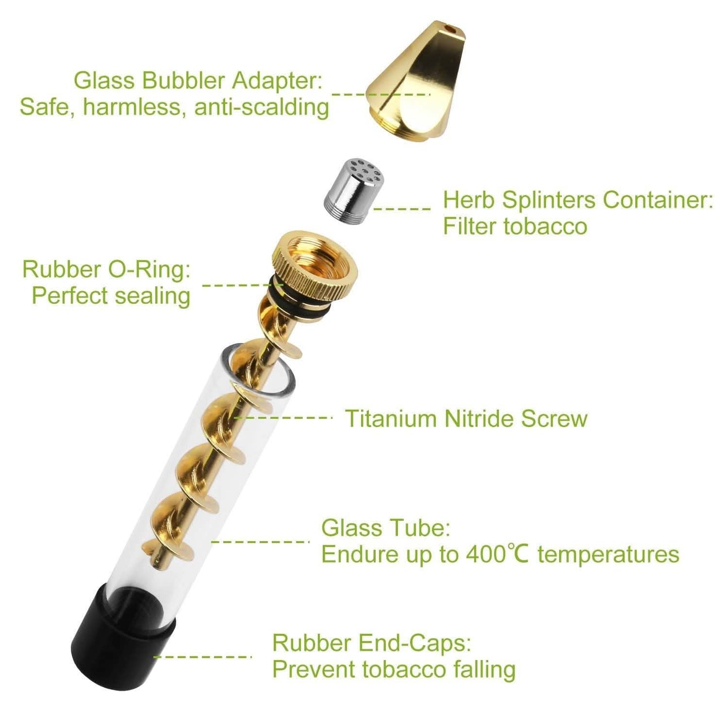 7-in-1 Grinder Blunt Kit with Smoking Metal Tip Cleaning Brush DailySale