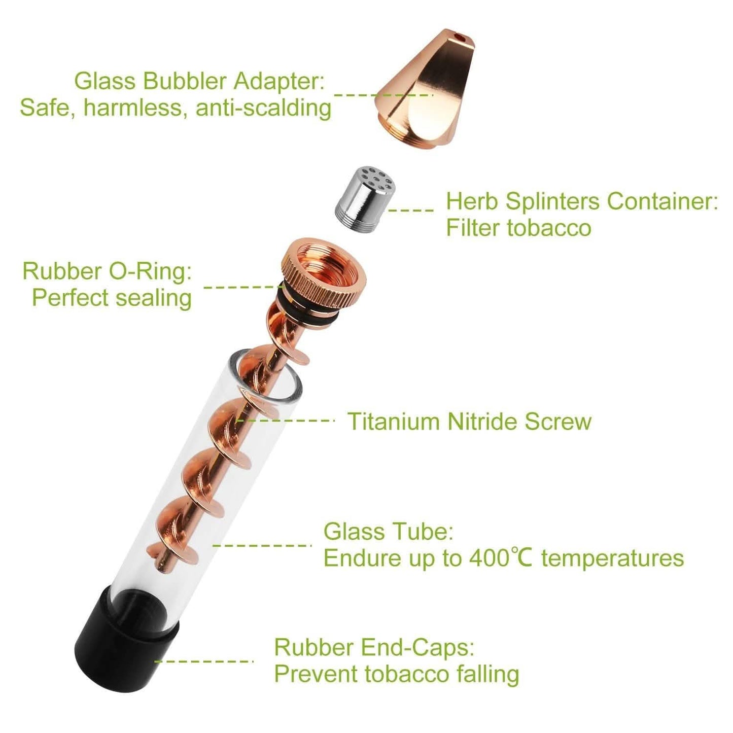7-in-1 Grinder Blunt Kit with Smoking Metal Tip Cleaning Brush DailySale