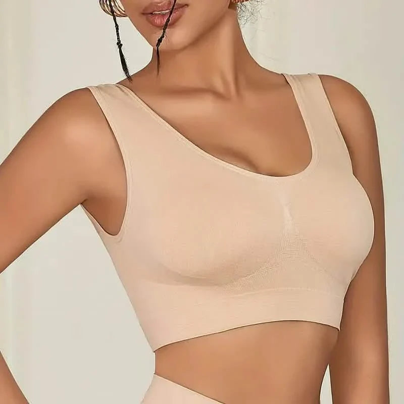 7-Pack: Solid Seamless Bra, Comfy Breathable Sporty Bra for Women's Lingerie & Underwear DailySale