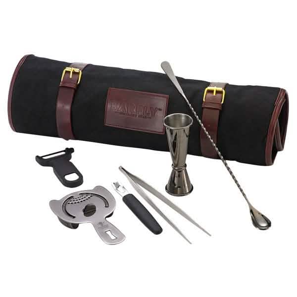 7-Piece: Barfly M37100BK Essentials Gun Metal Black Bar Cocktail Kit DailySale