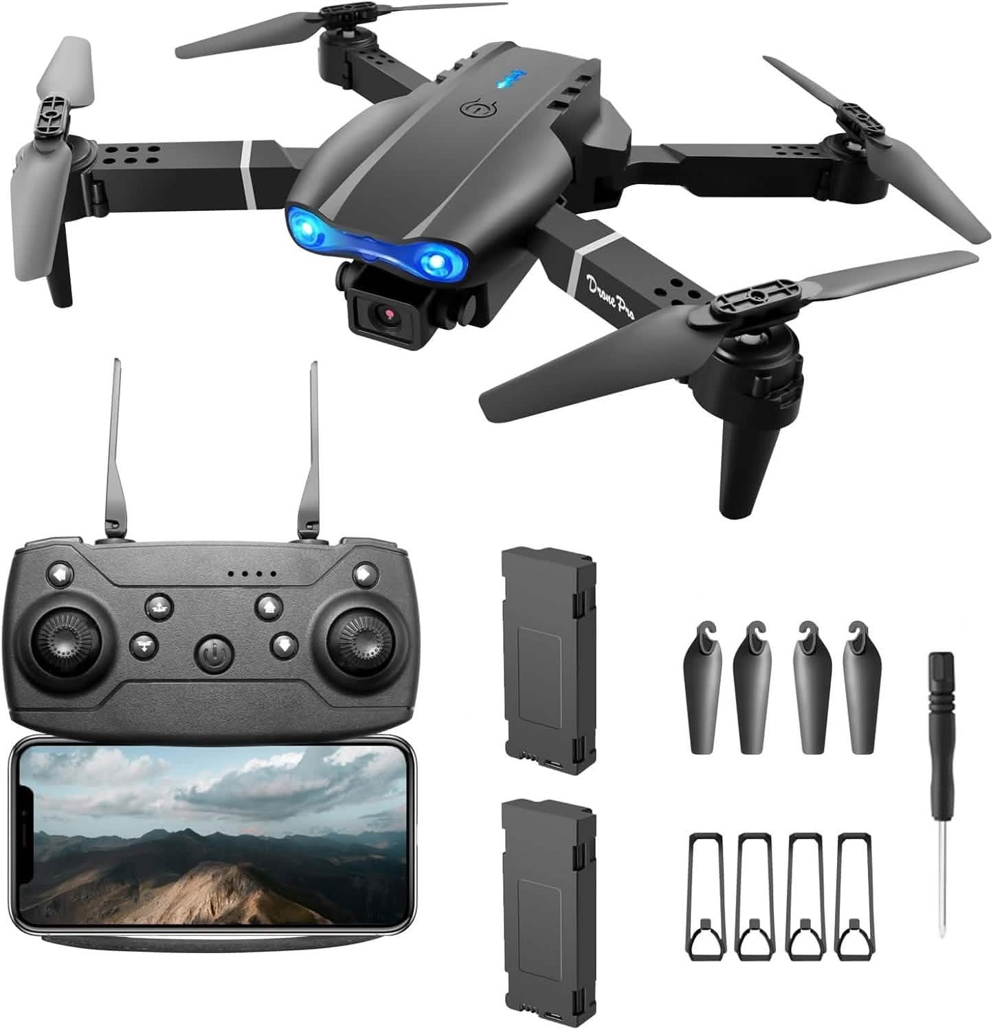 Drone HD Dual Camera, WiFi FPV Foldable RC Quadcopter DailySale