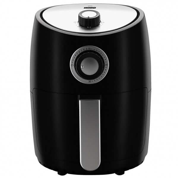 Emerald Air Fryer and Recipe Book 1000 Watts, 2 Liter Rapid Air Motion with Timer DailySale