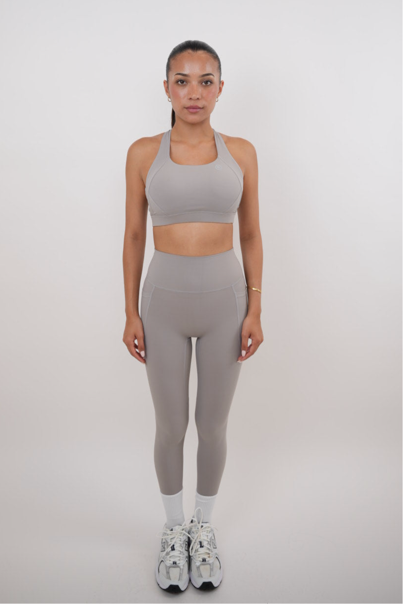 I Am Glowing Frosty Gray Quick Dry Butter Legging KIMITH BRAND