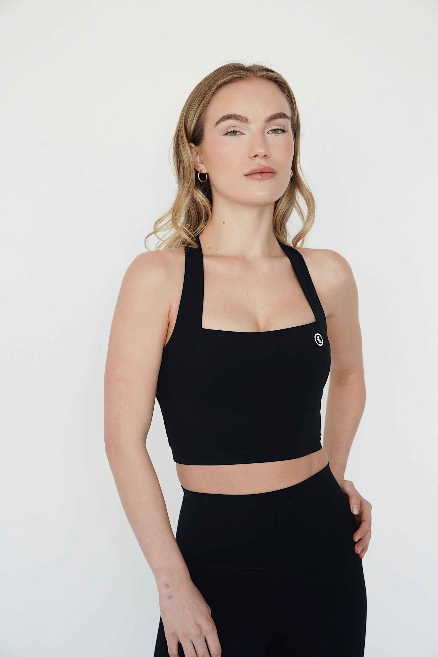 I Am Wonderful Halter Neck Black Bra