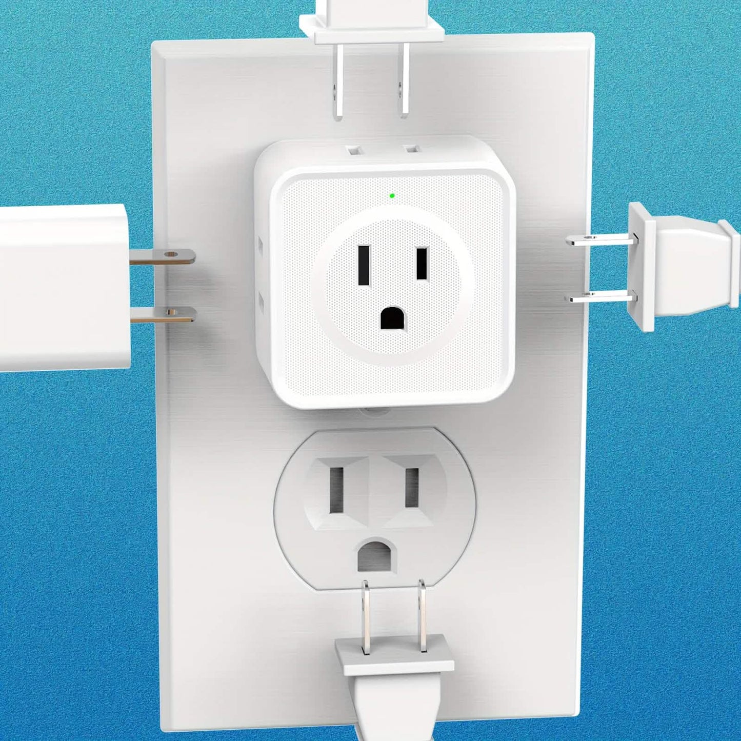 Multi-Function Socket Adapter – Five-Way Wall Extension DailySale