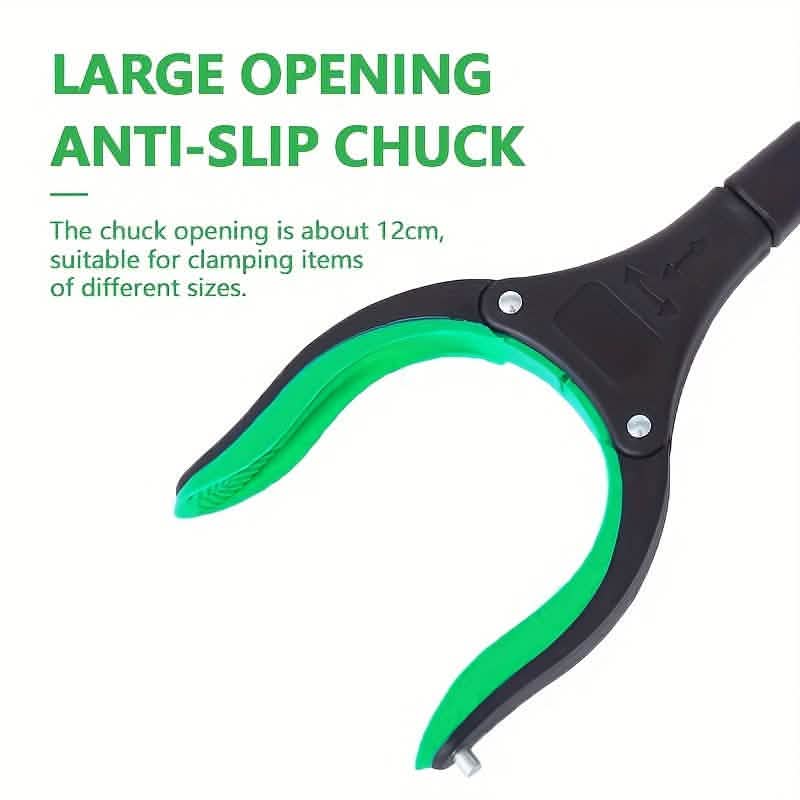Heavy-Duty Steel Folding Trash Picker – 32" with Magnet & Anti-Slip Handle DailySale