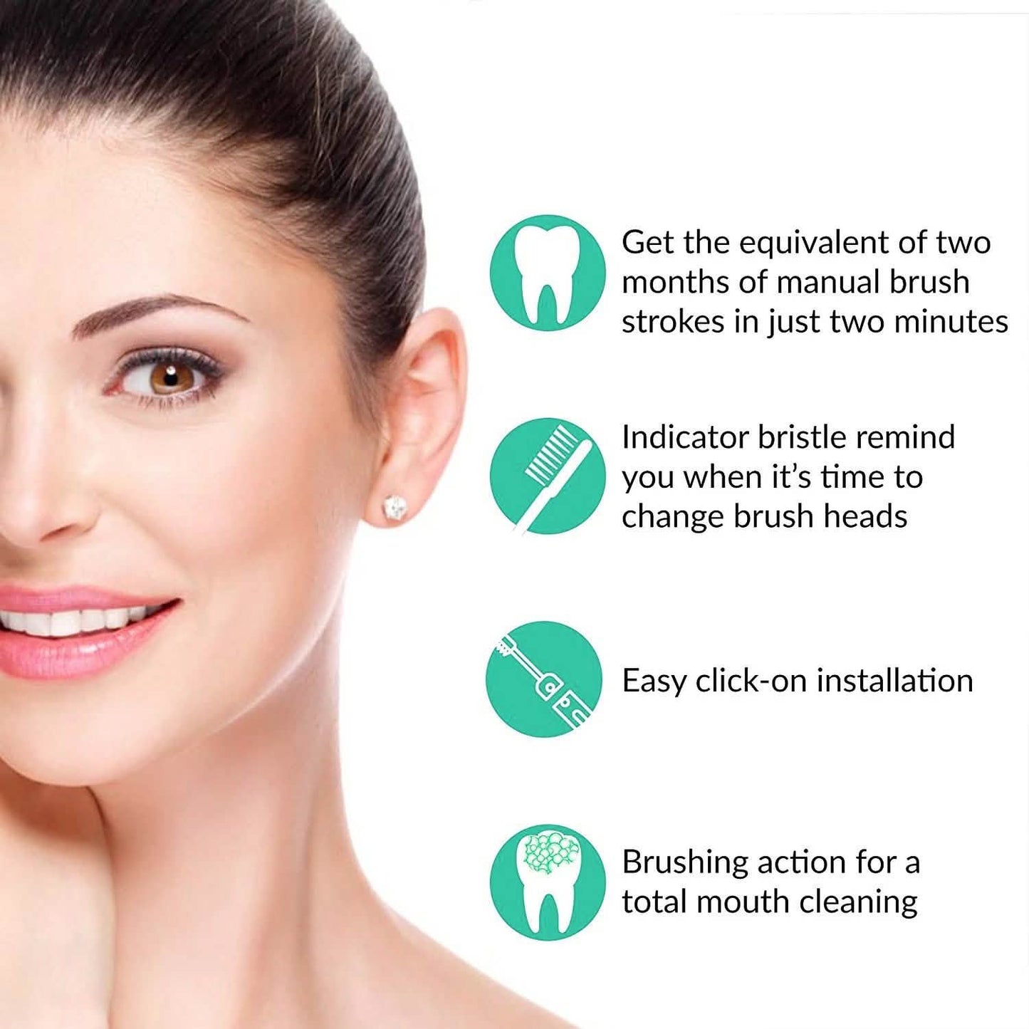 8-Pack: Generic Oral-B Braun Electric Toothbrush Heads Replacement Round Soft DailySale