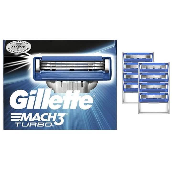 8-Pack: Gillette Mach3 Turbo Men's Razor Blades DailySale