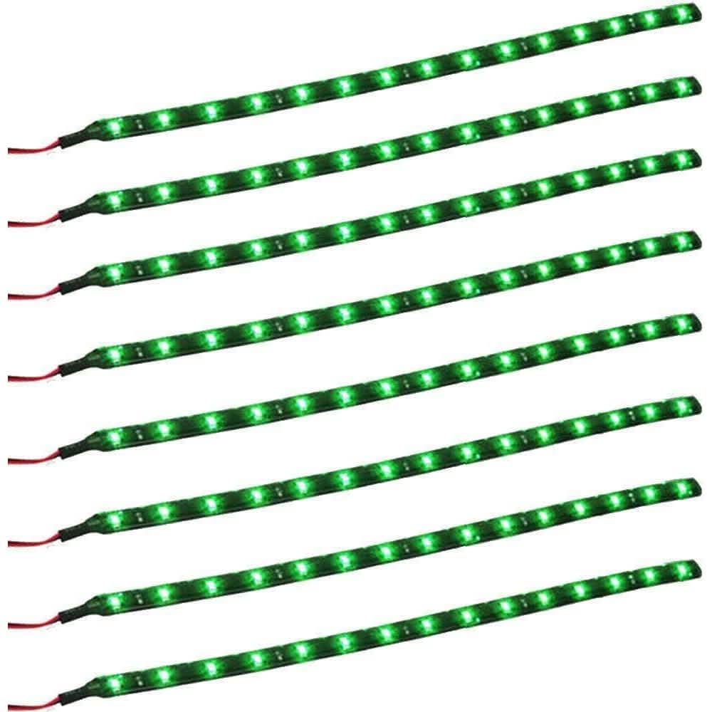 8-Piece: Flexible Waterproof LED Strip Light for Car DailySale