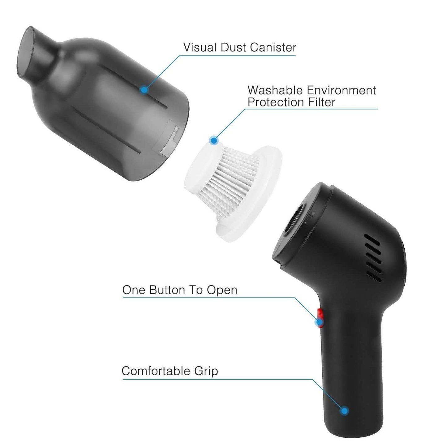 8000Pa Portable Handheld Vacuum Cleaner DailySale