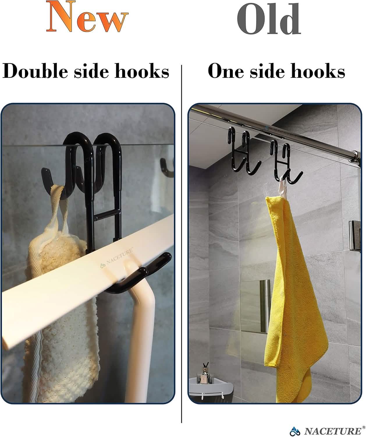 Rust-Resistant Door Mount Shower Hook – Strong Multifunctional Hanging Hook DailySale