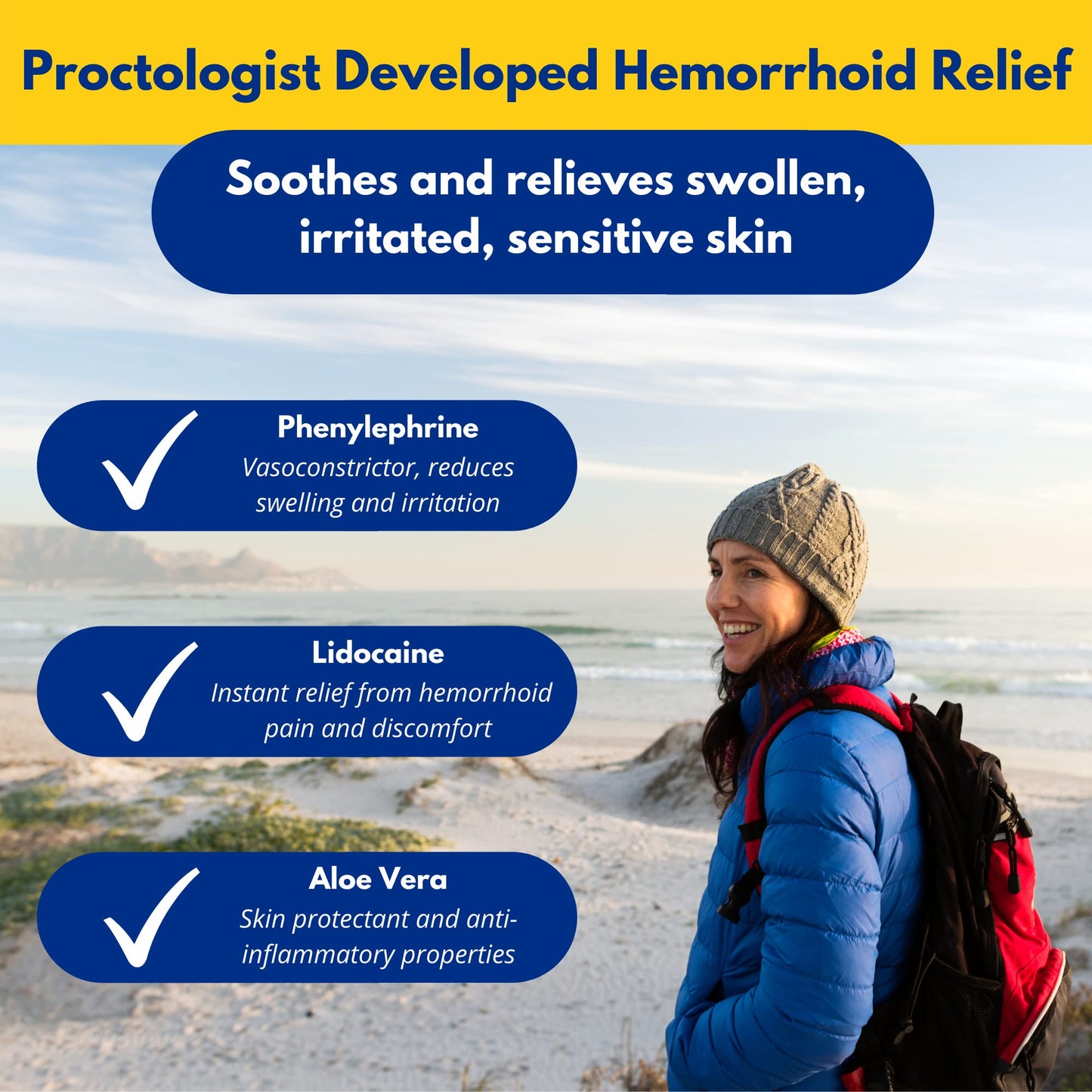 Doctor Butler's Hemorrhoid & Fissure Ointment - Hemorrhoid Cream with Lidocaine and Phenylephrine HCl for Fast-Acting Relief of Pain, Swelling, Discomfort, and Itching (1 oz) Fashionbuy