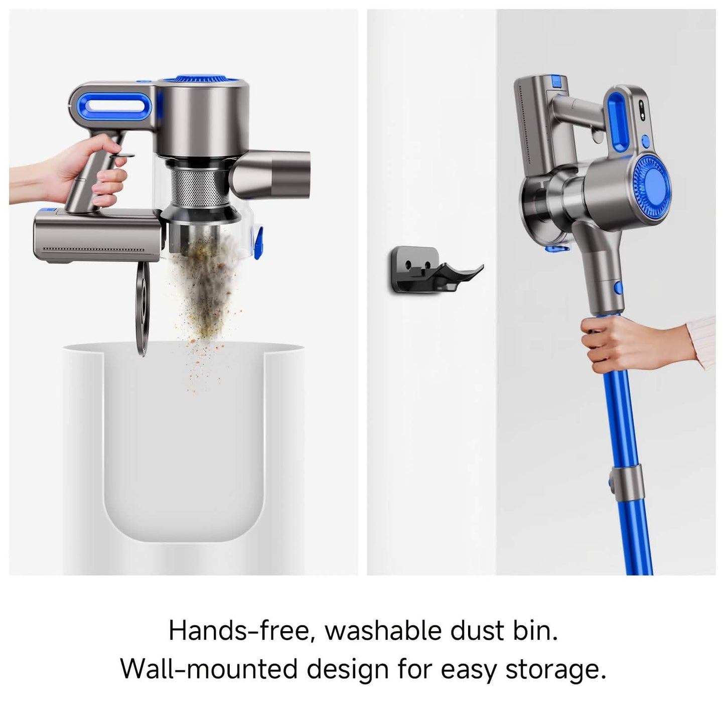 Cordless Vacuum Cleaner with LED Light & Removable Battery DailySale
