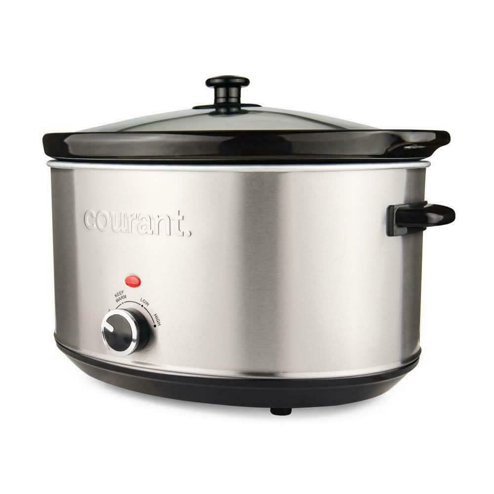 8.5 Qt. Stainless Steel Slow Cooker with Temperature Settings DailySale