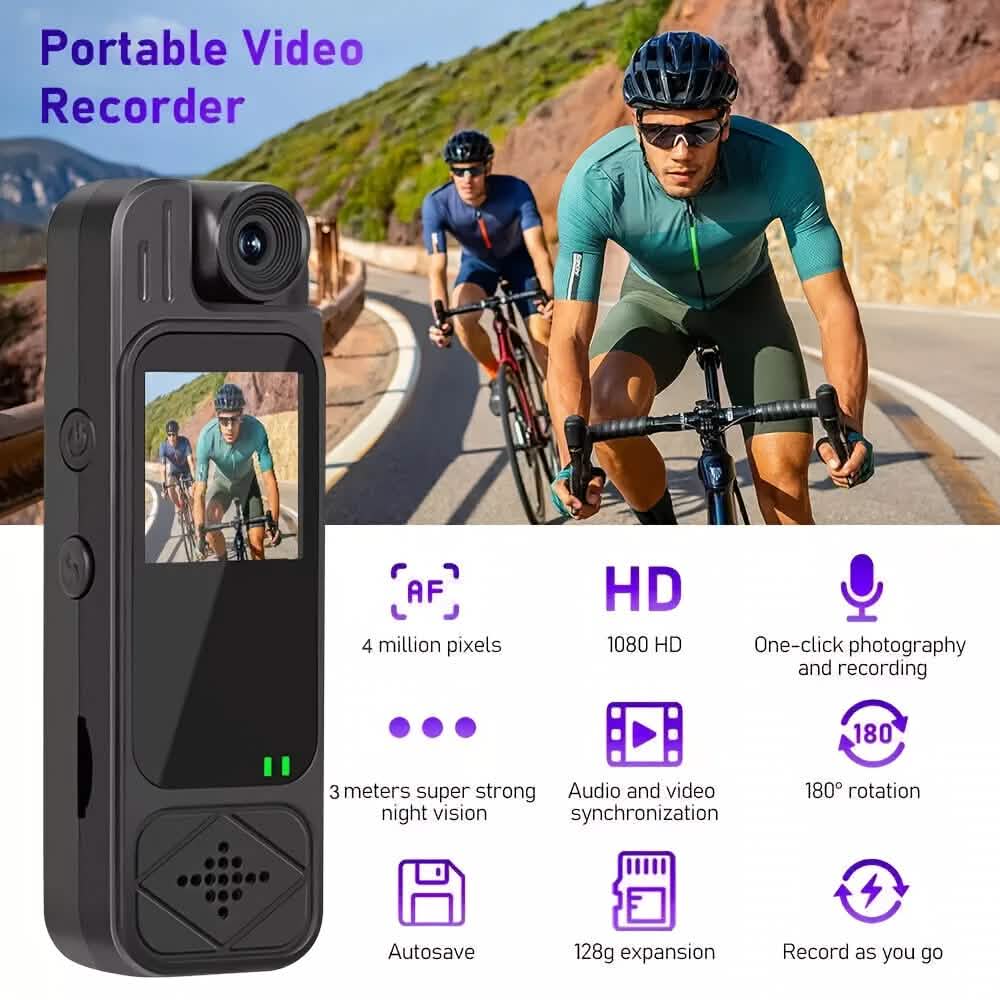 Premium Portable Body Camera Recorder – HD, SD Card Compatible DailySale