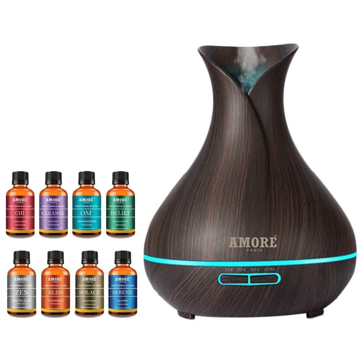 9-Pack: Ultrasonic Diffuser with Optional Essential Oil Gift Set DailySale