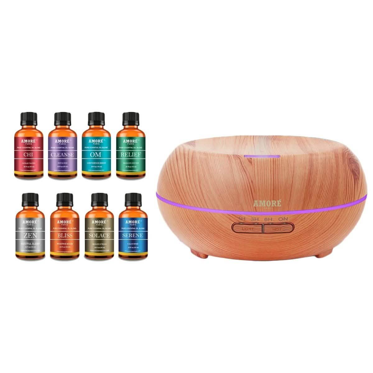 9-Pack: Ultrasonic Diffuser with Optional Essential Oil Gift Set DailySale