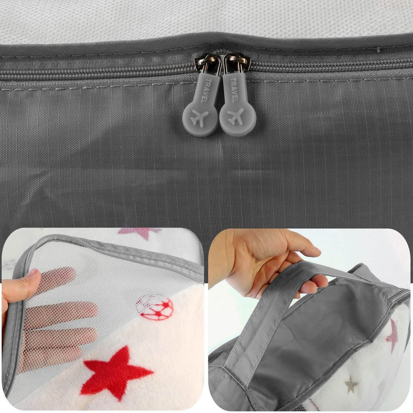 9-Piece: Clothes Storage Bags Water-Resistant Travel Luggage Organizer DailySale