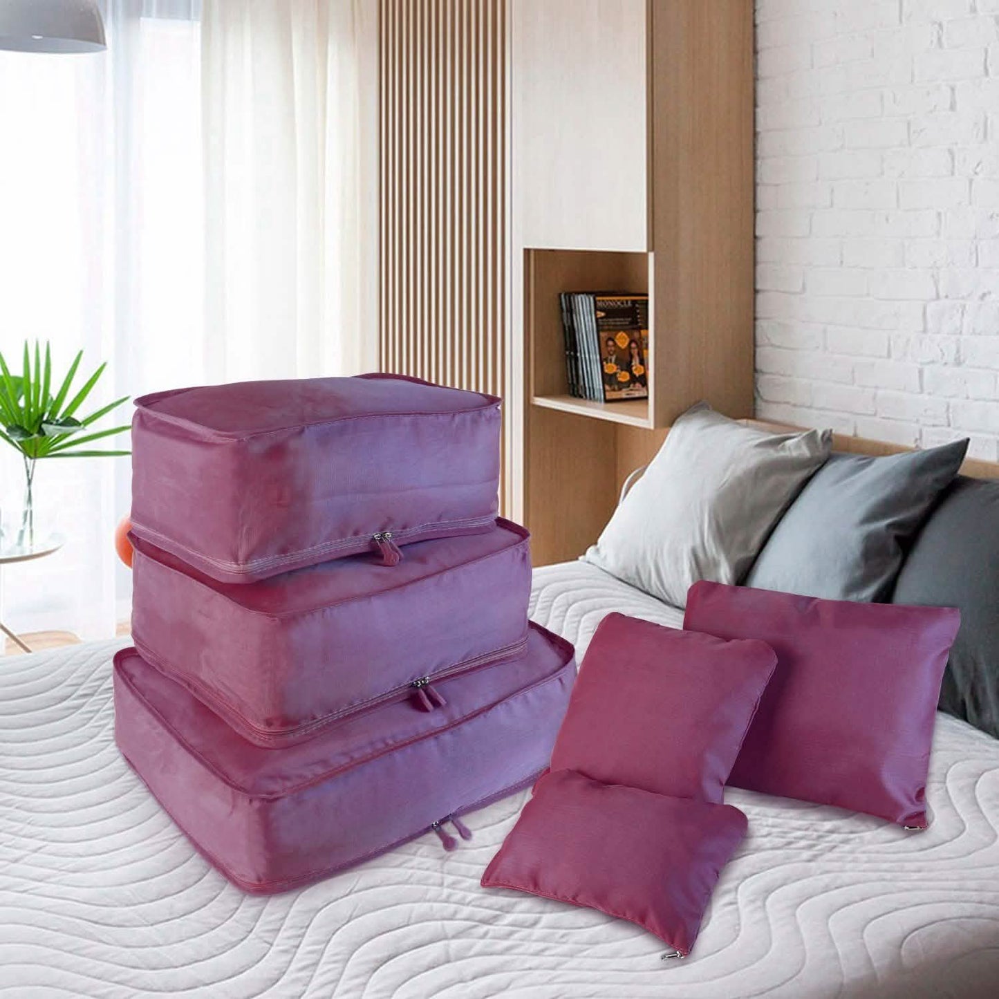 9-Piece: Clothes Storage Bags Water-Resistant Travel Luggage Organizer DailySale