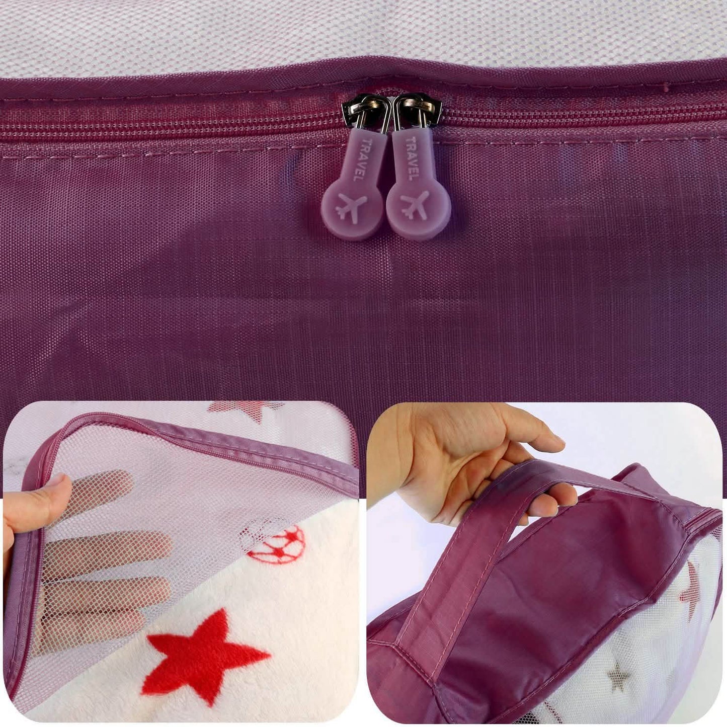 9-Piece: Clothes Storage Bags Water-Resistant Travel Luggage Organizer DailySale