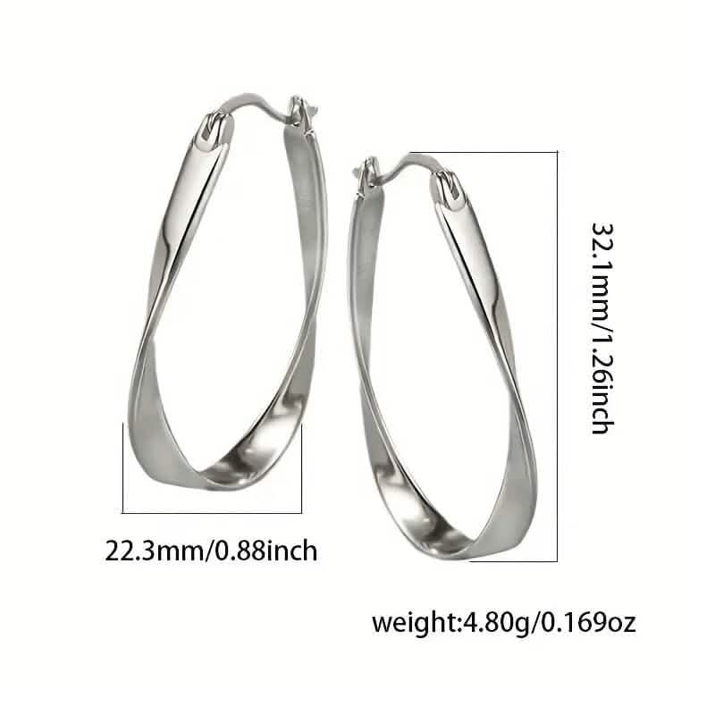 925 Silver Hypoallergenic Elegant Retro Style Earrings DailySale